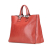 Fendi B Fendi Orange Dark Orange Calf Leather Large Twins Tote Italy