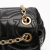 Ferragamo B Ferragamo Black Calf Leather Small Quilted Double Gancini Backpack Italy