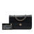 Chanel B Chanel Black Lambskin Leather Leather CC Embossed Lambskin Camellia Wallet On Chain France