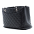 Chanel GST Quilted Caviar Leather Shopper Bag Black