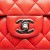 Chanel B Chanel Red Lambskin Leather Leather Medium Classic Lambskin Double Flap France