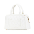 Chanel B Chanel White Caviar Leather Leather CC Quilted Caviar Bowling Bag France