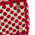 Christian Dior AB Dior Red with White Canvas Fabric DiorAmour Medium Embroidered Dots Lady D Lite Italy
