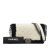 Chanel B Chanel White Ivory Fur Natural Material Old Medium Bicolor Shearling Boy Flap Italy