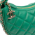 Chanel AB Chanel Green Lambskin Leather Leather Small Quilted Lambskin Chain Around Hook Hobo Bag Italy