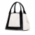 Balenciaga B Balenciaga White Canvas Fabric Navy Cabas Tote S Italy