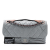 Chanel B Chanel Gray Light Gray Calf Leather Jumbo Iridescent skin In The Mix Flap Italy