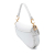 Christian Dior AB Dior White Calf Leather skin Whipstitch Saddle Bag Italy