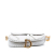 Christian Dior AB Dior White Calf Leather skin Whipstitch Saddle Bag Italy