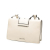 Miu Miu B Miu Miu White Ivory Goatskin Leather Madras Soft Calf Crystal Embellished Crossbody Italy