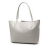 Ferragamo AB Ferragamo Gray Light Gray Calf Leather Gancio Tote Italy