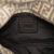 Fendi AB Fendi Brown Light Beige Velvet Fabric Zucchino Baguette Phone Pouch Satchel Italy