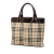 Burberry B Burberry Brown Beige Canvas Fabric House Check Tote United Kingdom