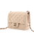 Chanel AB Chanel Gold Light Gold Lambskin Leather Leather Mini Square Classic Lambskin Single Flap France