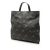 Gucci B Gucci Black Coated Canvas Fabric GG Supreme Tiger Convertible Soft Tote Italy