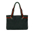 Gucci AB Gucci Black Denim Fabric Web Tote Italy