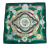 Hermès AB Hermès Green with Multi Silk Fabric La Ronde des Heures Scarf Carre 90 France