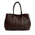 Hermès B Hermès Brown Dark Brown Calf Leather Swift and Silk Bolduc Twilly Garden Party 23 France