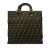 Fendi AB Fendi Brown Canvas Fabric Zucca Twins Tote Italy