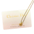 Christian Dior B Dior Gold Gold Plated Metal CD Logo Pendant Necklace France