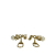Christian Dior B Dior Gold Gold Plated Metal Pearl Crystal Dio(r)evolution Clip On Earrings France