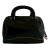 Prada AB Prada Black Calf Leather Soft Top Handle Bag Italy