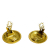Chanel B Chanel Gold Gold Plated Metal CC Clip On Earrings France