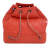 Chanel AB Chanel Red Calf Leather Small Aged skin Gabrielle Backpack Italy