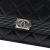 Chanel Boy Lambskin Leather Quilted Wallet on Chain Crossbody Black