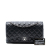 Chanel B Chanel Black Lambskin Leather Leather Jumbo Classic Lambskin Double Flap France