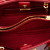 Prada AB Prada Red Saffiano Leather Medium Vernice Open Promenade Satchel Italy