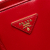Prada AB Prada Red Saffiano Leather Medium Vernice Open Promenade Satchel Italy