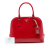 Prada AB Prada Red Saffiano Leather Medium Vernice Open Promenade Satchel Italy