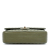 Chanel Green Olive Green Lambskin Leather Leather Medium Classic Chevron Lambskin Double Flap France