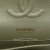 Chanel Green Olive Green Lambskin Leather Leather Medium Classic Chevron Lambskin Double Flap France