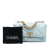 Chanel AB Chanel Blue Light Blue Lambskin Leather Leather Medium Lambskin 19 Flap Italy