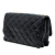 Chanel B Chanel Black Lambskin Leather Leather Medium Quilted Lambskin All Slide Long Single Flap Italy