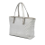 Gucci B Gucci Silver Coated Canvas Fabric Medium GG Imprime Tote Italy