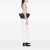 Celine B Celine Black with Blue Calf Leather Small Bicolor skin and Suede Trapeze Satchel Italy