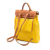 Hermès B Hermès Yellow with Brown Canvas Fabric Toile Herbag A Dos Zip Retourne Backpack France