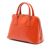 Prada B Prada Orange Saffiano Leather Small Vernice Promenade Satchel Italy