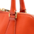Prada B Prada Orange Saffiano Leather Small Vernice Promenade Satchel Italy