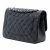 Chanel Classic Double Flap Jumbo Matelassè Caviar Leather Flap Handbag Black