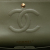 Chanel Classic Double Flap Medium Lambskin Leather Chevron Shoulder Bag Green
