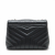 Saint Laurent Loulou Small Chevron Quited Leather 2-Ways Envelope Bag Black