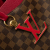 Louis Vuitton B Louis Vuitton Brown with Red Damier Canvas Canvas Damier Ebene Riverside France