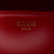 Celine B Celine Red Calf Leather Teen Shiny skin Triomphe Crossbody Italy