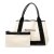 Balenciaga B Balenciaga White Canvas Fabric Navy Cabas Tote S Italy