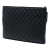 Chanel AB Chanel Black Calf Leather Large Quilted Grained skin Archi Chic Cosmetic Case France