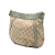 Gucci B Gucci Brown Beige Canvas Fabric GG Abbey D Ring Crossbody Italy